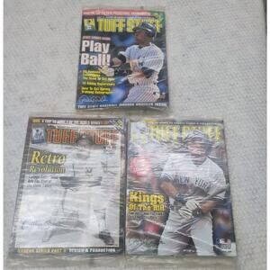 Vintage Derek Jeter Mlb Yankees Baseball Lot Of 3 Magazines Tuff Stuff Sealed